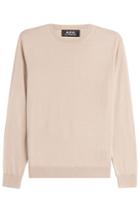 A.p.c. A.p.c. Merino Wool Pullover With Silk - Beige