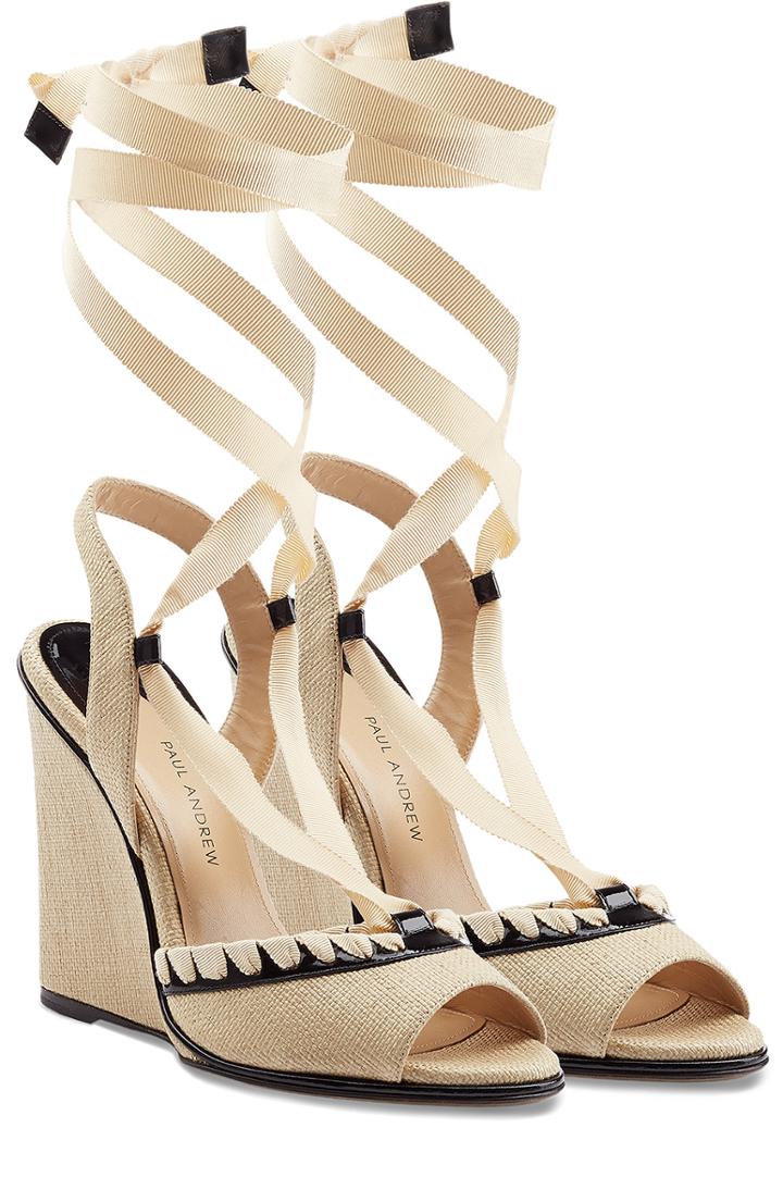 Paul Andrew Neapoli Wedges With Leather
