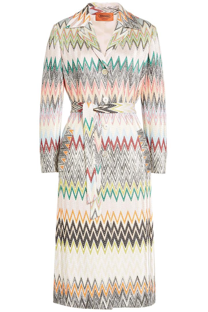 Missoni Missoni Chevron Wool Blend Coat