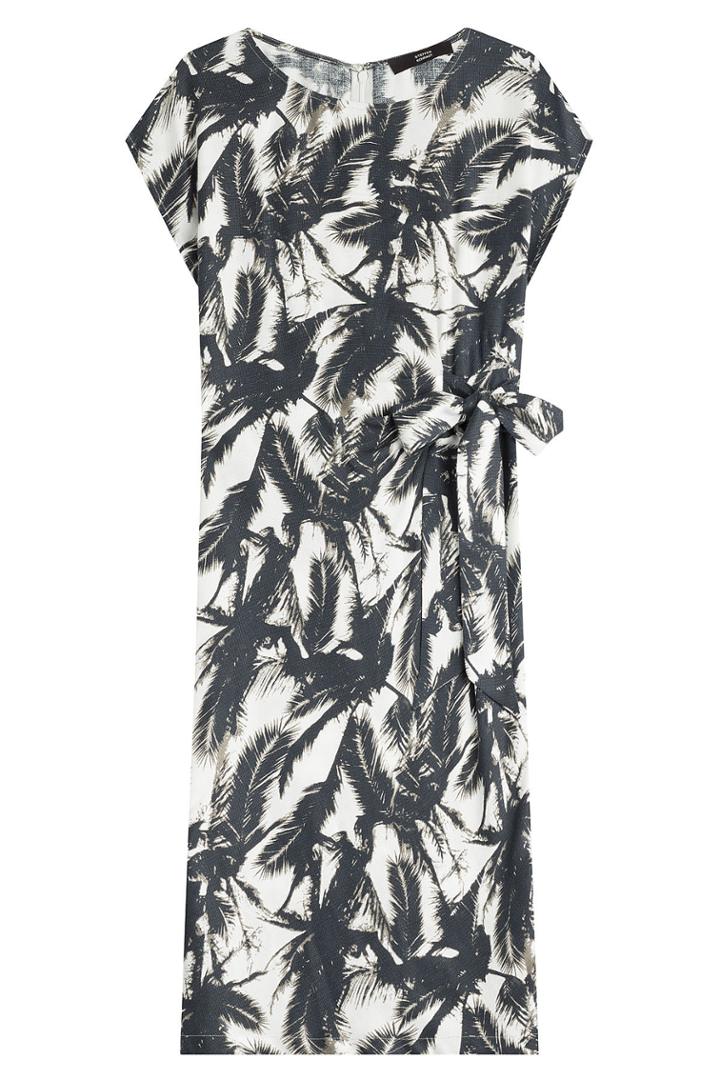 Steffen Schraut Steffen Schraut Palm Print Dress - Black