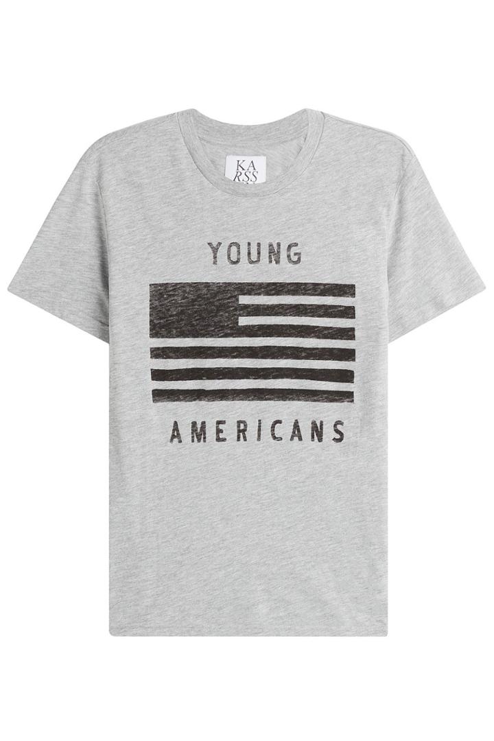 Zoe Karssen Zoe Karssen Cotton-blend Statement T-shirt - Grey