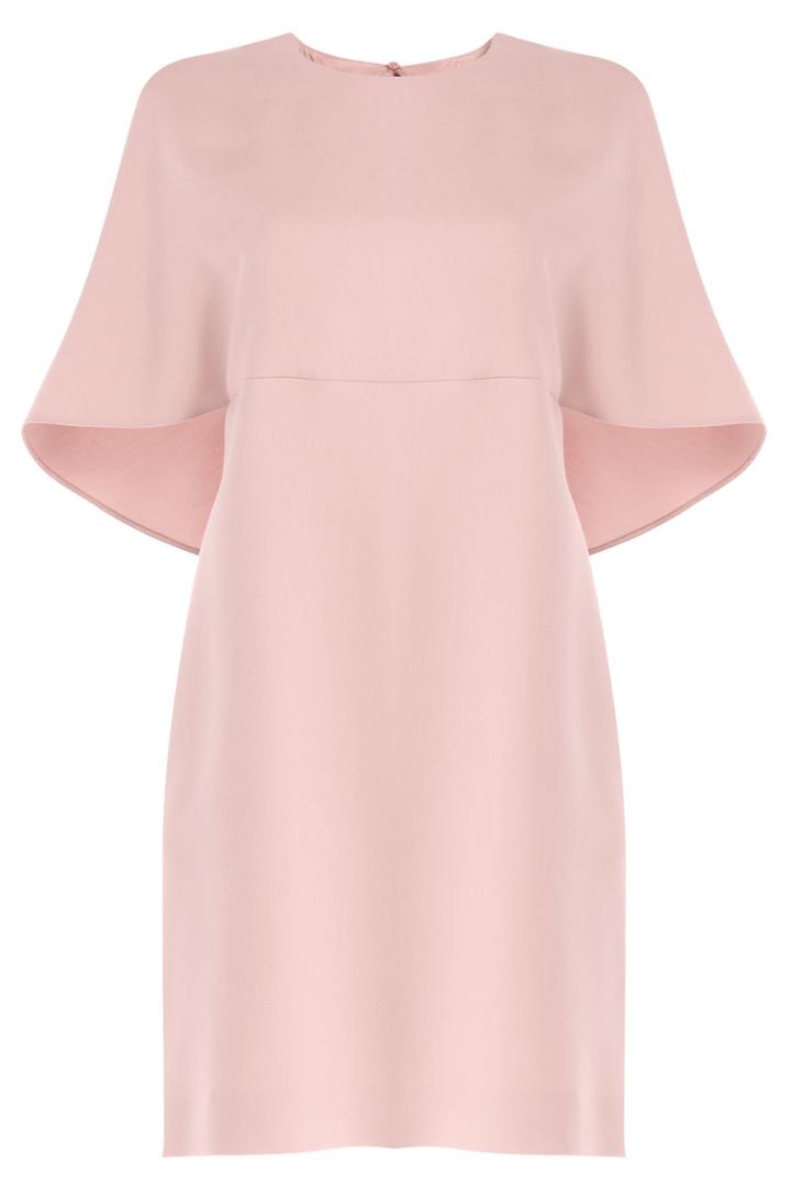 Valentino Valentino Wool-silk Cape Dress - Pink