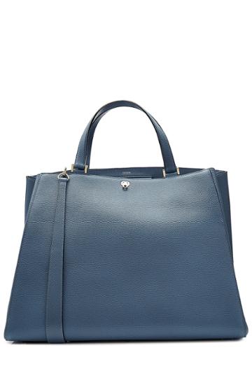 Valextra Spa Valextra Spa Leather Tote - Blue