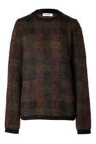 Jil Sander Jil Sander Pullover In Black/cocoa - Brown