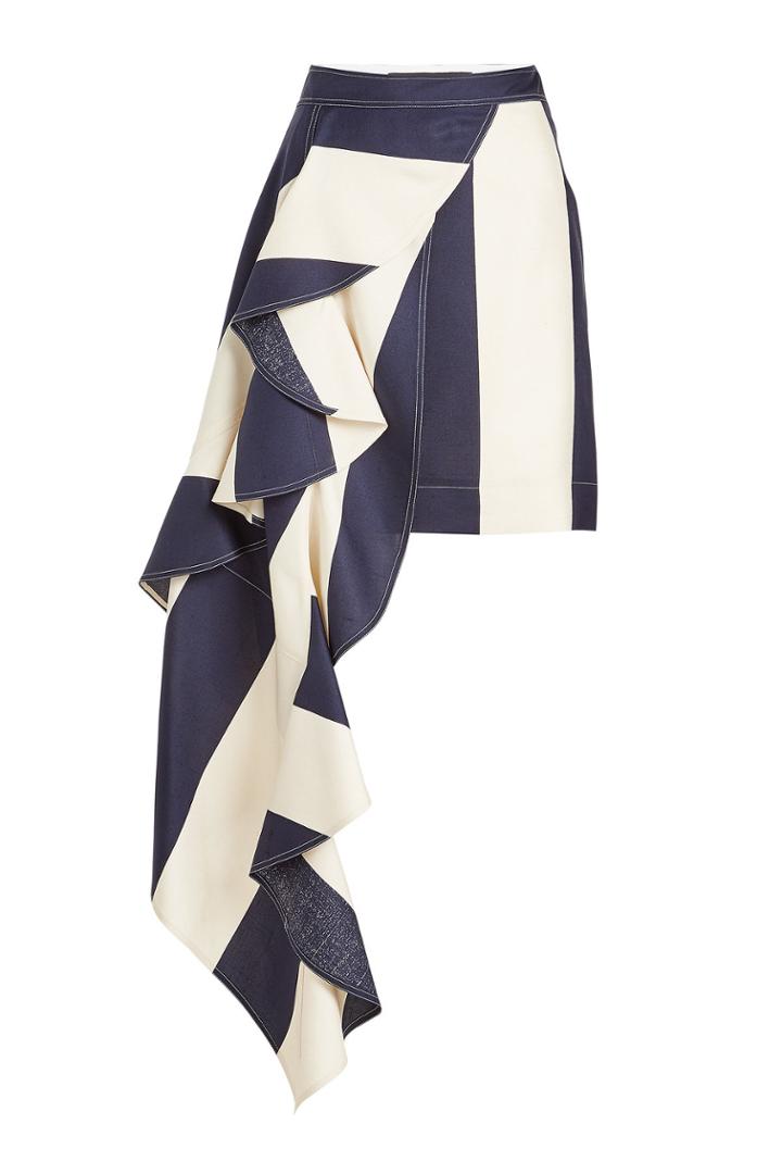 Calvin Klein 205w39nyc Calvin Klein 205w39nyc Silk Skirt With Ruffle