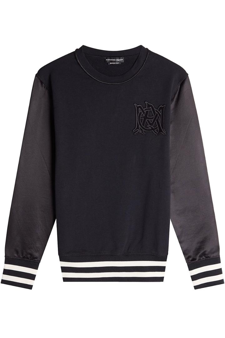 Alexander Mcqueen Alexander Mcqueen Pullover With Satin Sleeves
