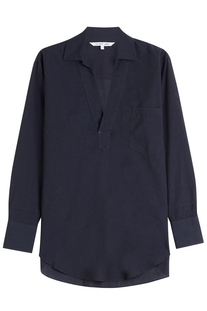 Helmut Lang Helmut Lang Cotton Blouse - Blue