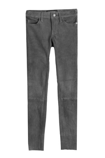Current/elliott Current/elliott Suede Skinny Pants - Grey