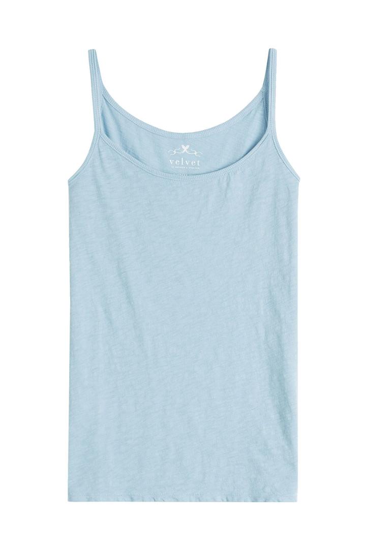Velvet Velvet Cotton Vest Top - Blue