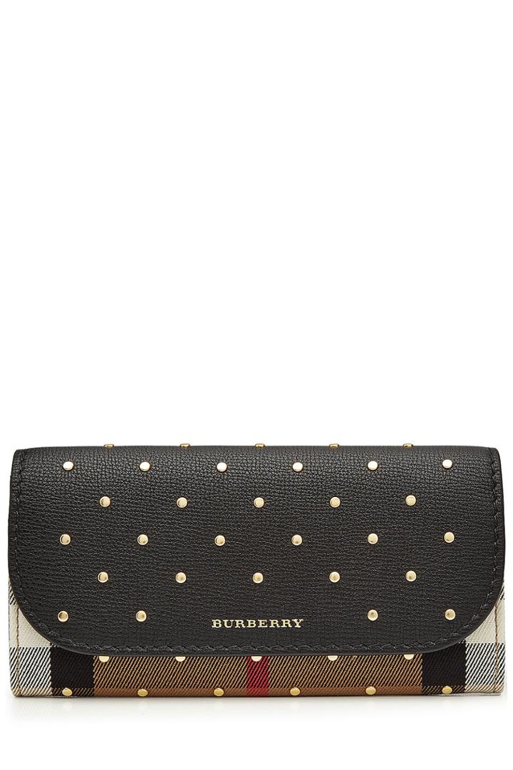 Burberry Shoes & Accessories Burberry Shoes & Accessories Embellished Halton Wallet With Leather - Multicolor