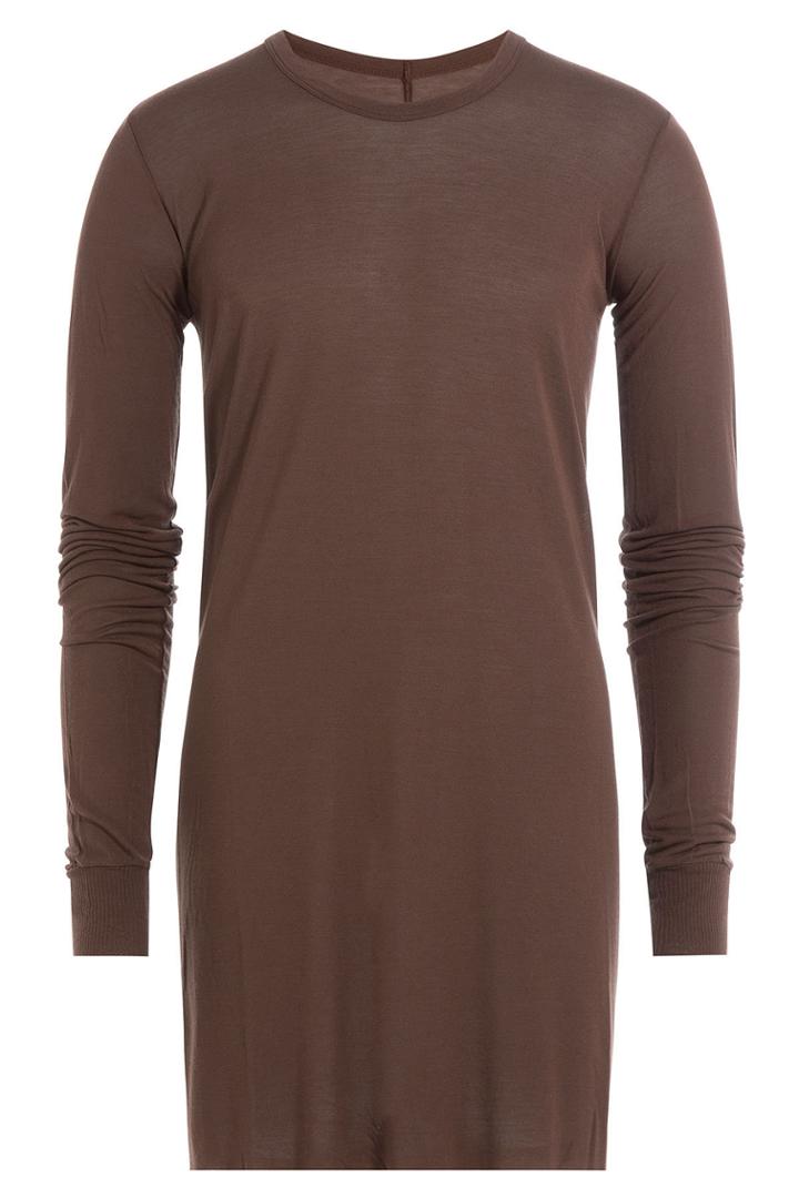 Rick Owens Men Rick Owens Men Long Sleeved Top With Silk - None