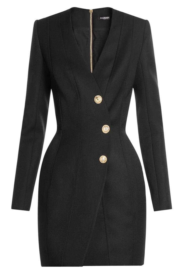 Balmain Balmain Tailored Blazer-style Wool Dress