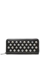 Marc By Marc Jacobs X Disney Marc By Marc Jacobs X Disney Googley Eye Embellished Leather Zip Around Wallet - Black