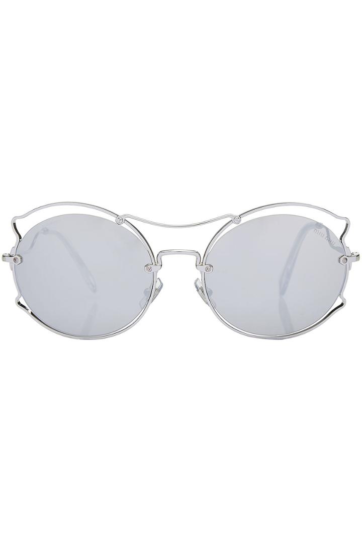 Miu Miu Miu Miu Sunglasses With Mirrored Lenses