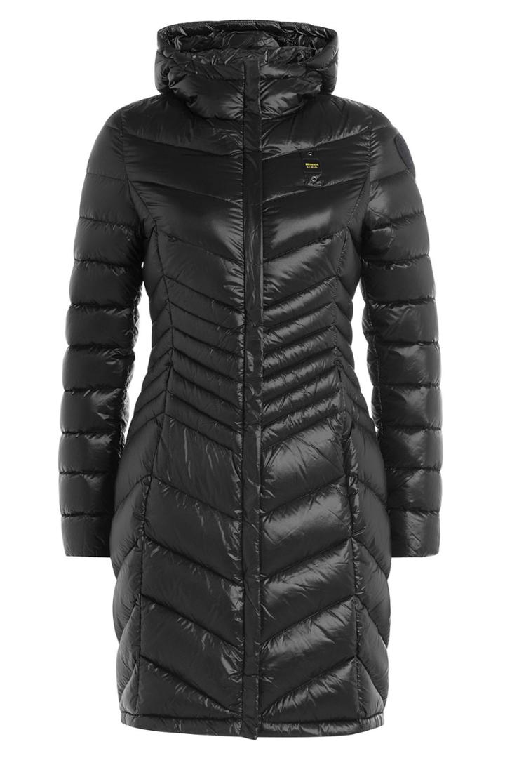 Blauer Blauer Quilted Down Coat - Black
