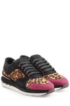 Salvatore Ferragamo Salvatore Ferragamo Suede Sneakers With Calf Hair - Multicolor