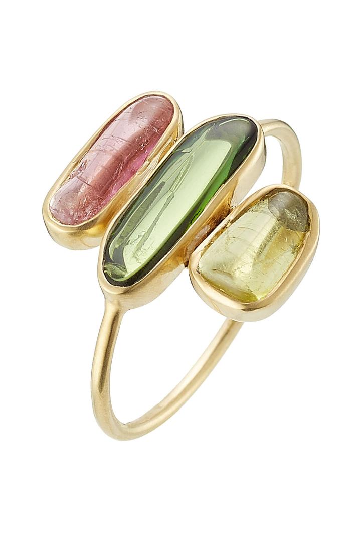 Pippa Small Pippa Small 18kt Gold Ring With Tourmaline Stones - Multicolored