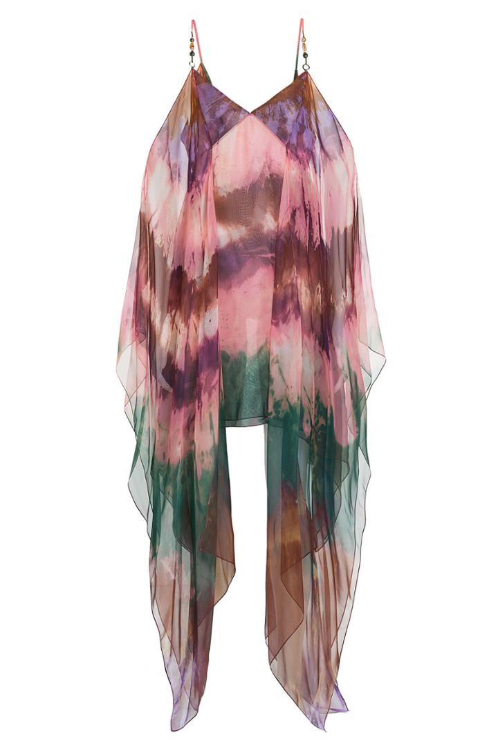 Emilio Pucci Emilio Pucci Tie-dye Silk Chiffon Dress - Multicolor