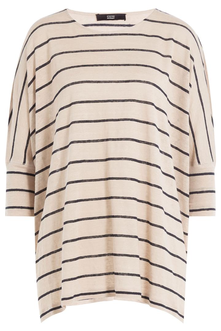 Steffen Schraut Steffen Schraut Baja Striped Linen Top - Blue