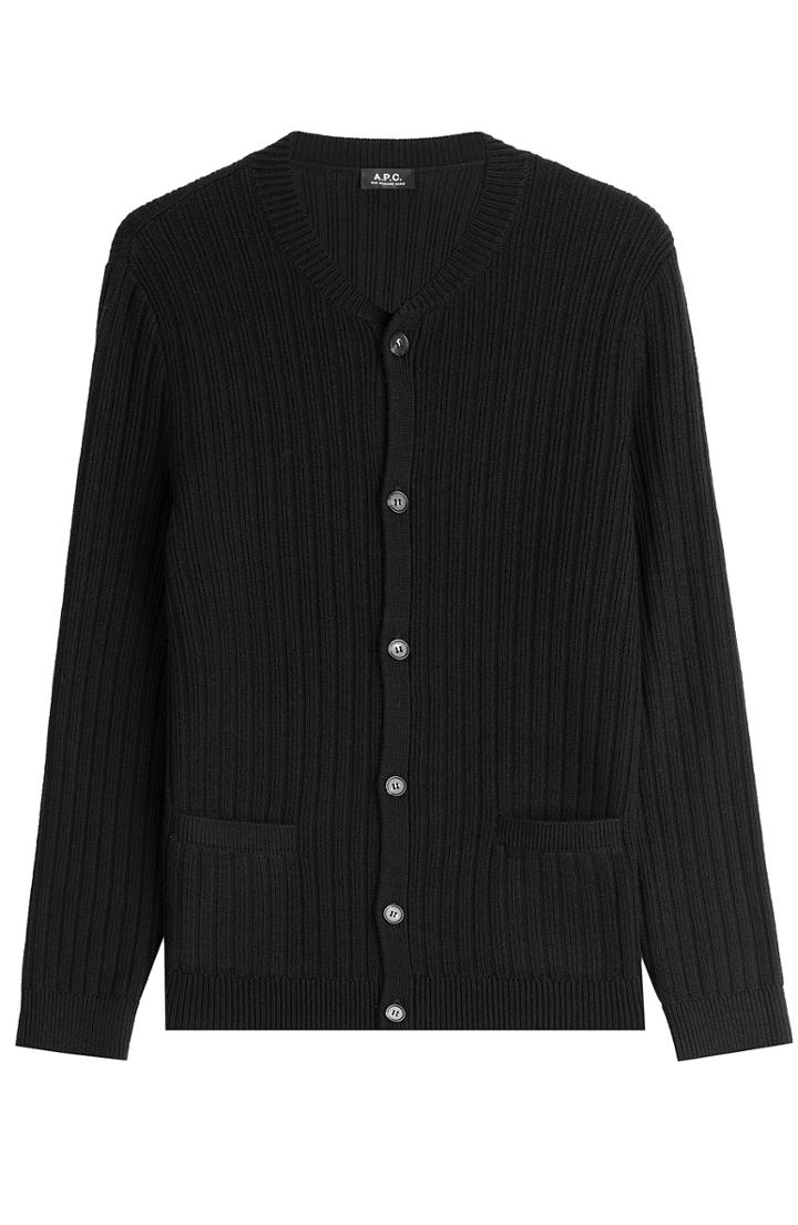 A.p.c. Manhattan Merino Wool Cardigan