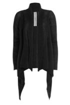 Rick Owens Rick Owens Cardigan With Mohair And Wool - Black