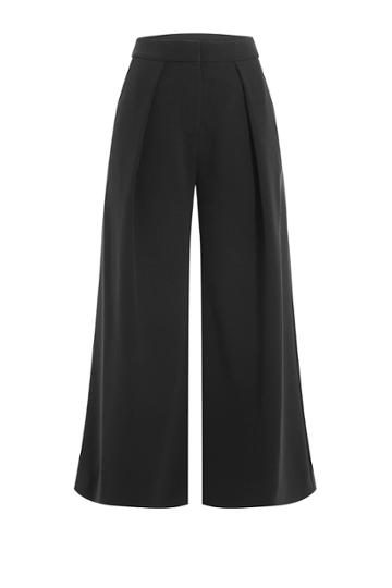 Roksanda Ilincic Roksanda Ilincic Cropped Wide Leg Pants - Black