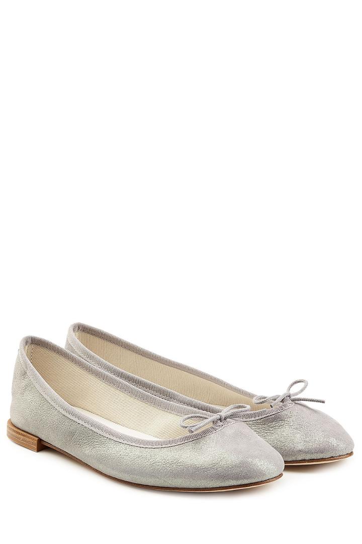 Repetto Repetto Cendrillon Suede Ballerinas - Silver