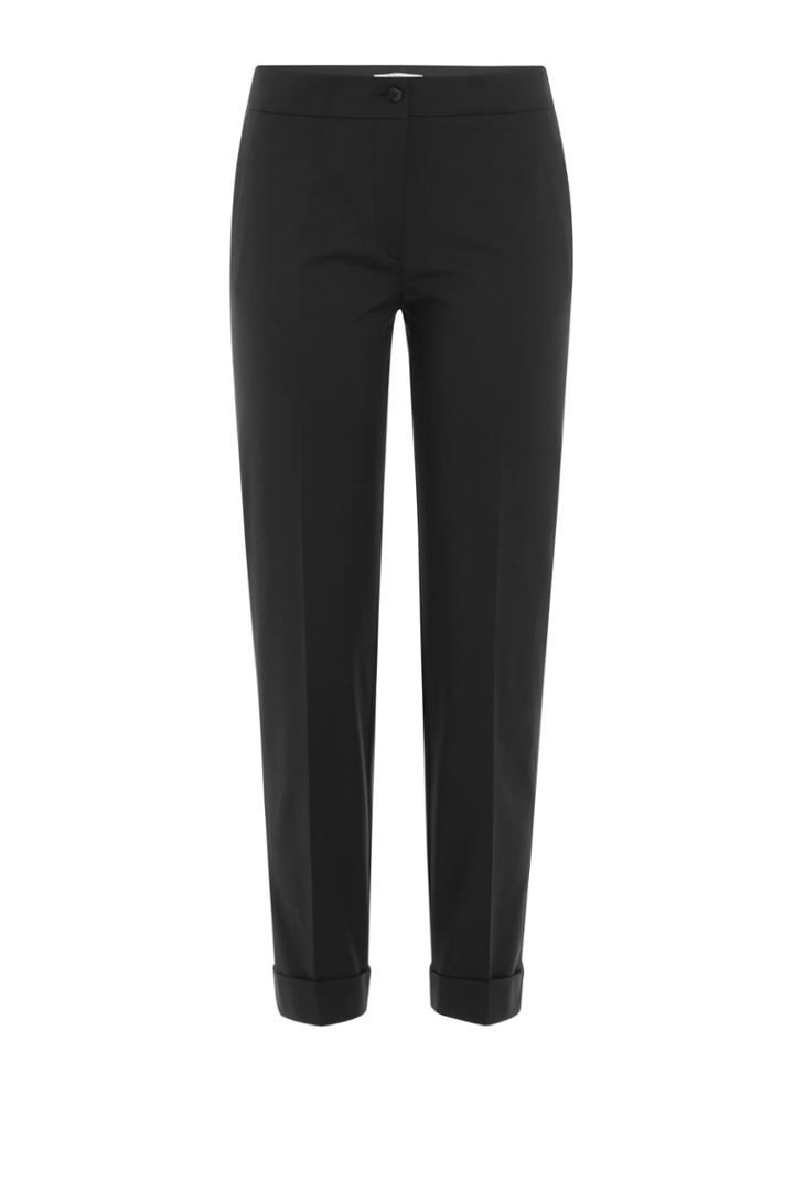 Etro Etro Cropped Cotton Blend Pants - Black