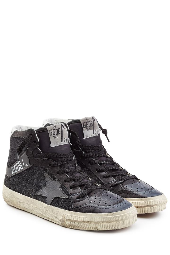 Golden Goose Golden Goose Slide Suede And Leather Sneakers