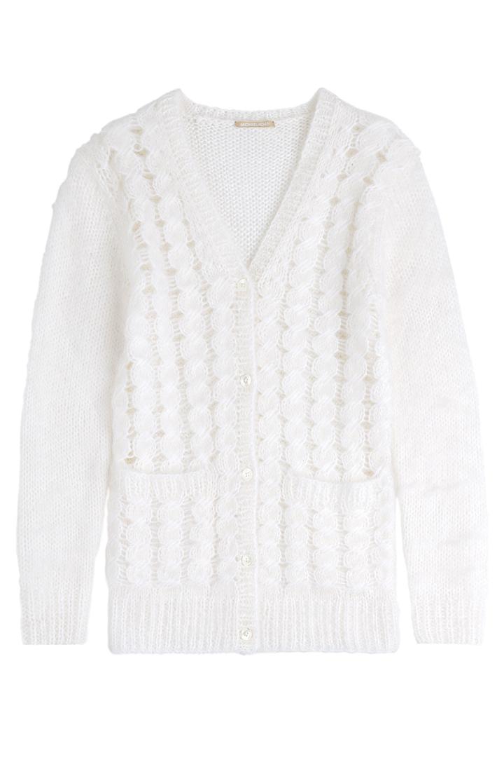 Michael Kors Collection Michael Kors Collection Mohair Blend Cardigan - White