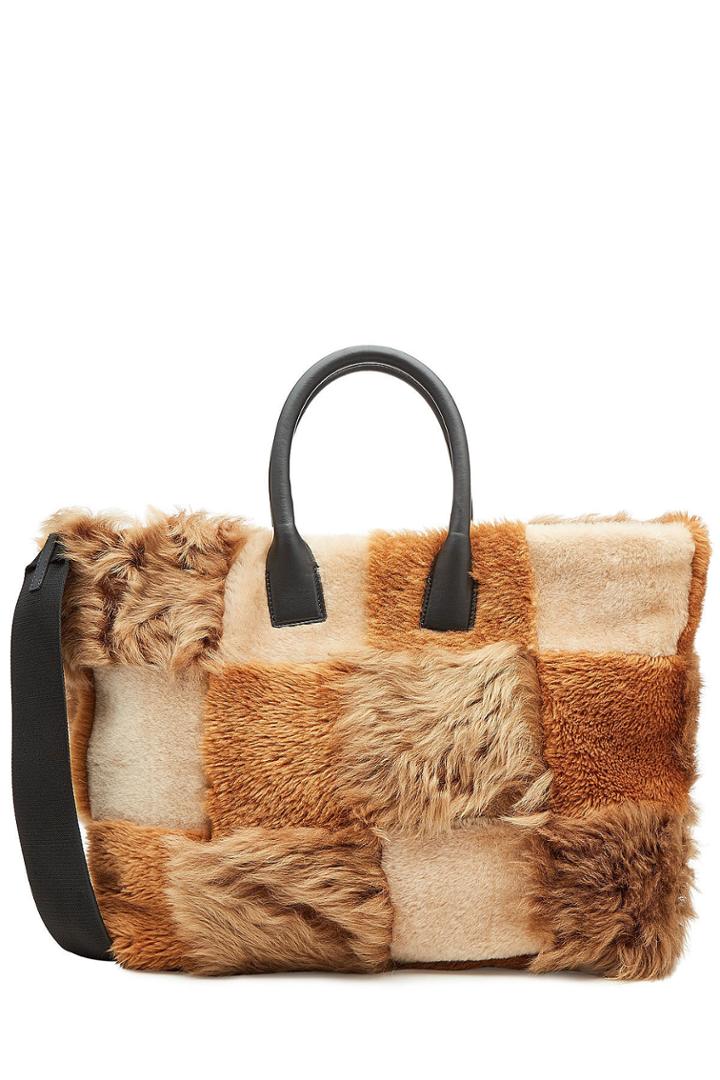 Marni Marni Fur And Shearling Tote