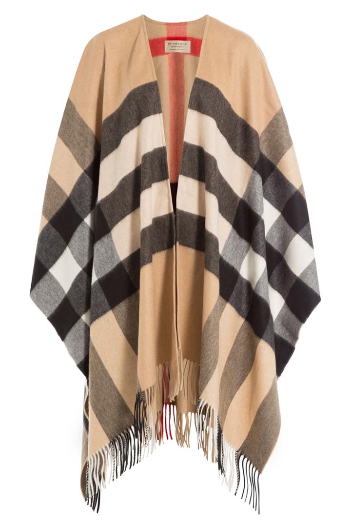Burberry Shoes & Accessories Burberry Shoes & Accessories Printed Cashmere Cape - Multicolor