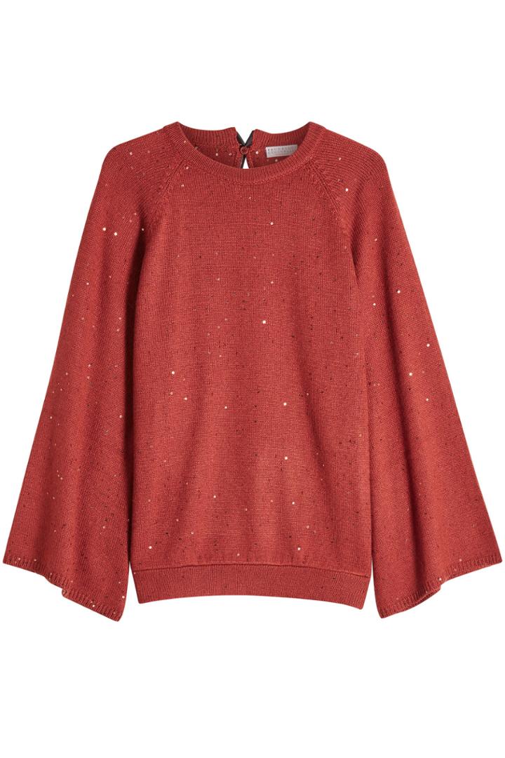 Brunello Cucinelli Brunello Cucinelli Sequinned Cashmere Pullover With Silk