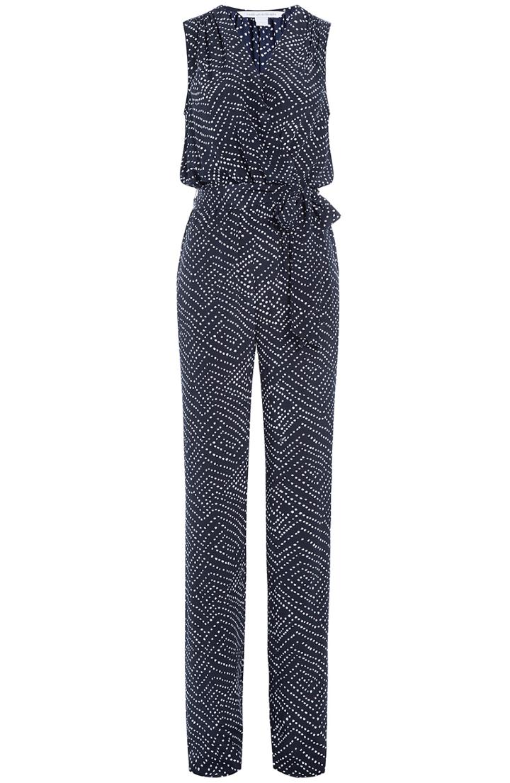 Diane Von Furstenberg Geometric Print Jumpsuit