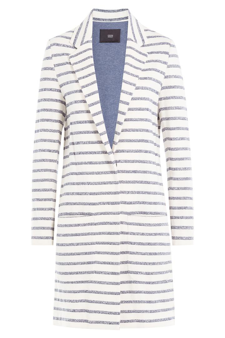 Steffen Schraut Steffen Schraut Marled Stripe Knit Coat - Stripes