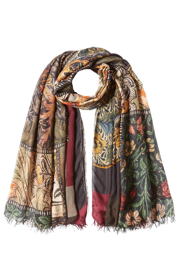 Faliero Sarti Faliero Sarti Printed Scarf With Cashmere And Silk - Florals