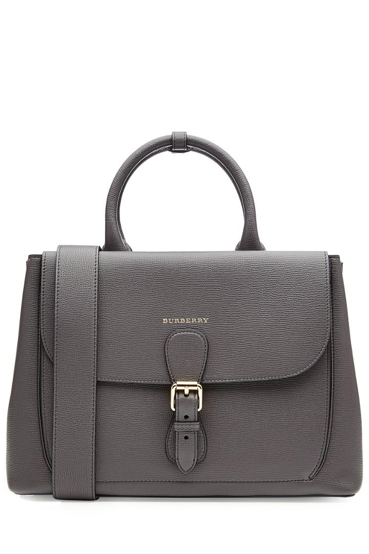 Burberry Shoes & Accessories Burberry Shoes & Accessories Sabble Leather Tote - Grey
