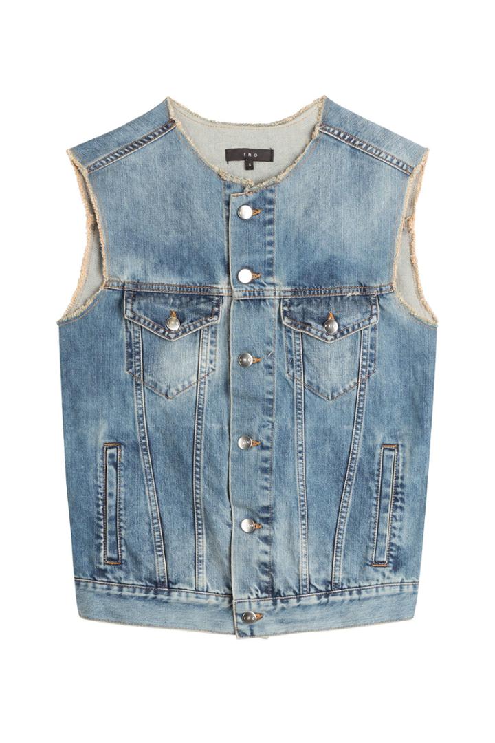 Iro Iro Veste Sans Manches En Jean