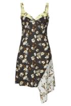 Off-white Off-white Printed Mini Dress With Asymmetric Hem