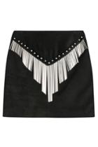 Anthony Vaccarello Anthony Vaccarello Suede Mini Skirt