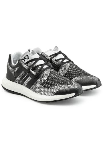 Adidas Y-3 Adidas Y-3 Pureboost Sneakers With Leather