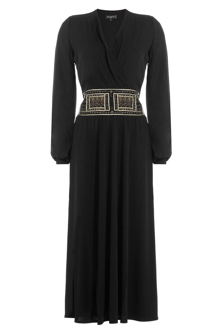 Etro Etro Midi Dress With Embellishment