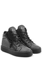 Giuseppe Zanotti Giuseppe Zanotti Stud Embellished Leather Sneakers - Black