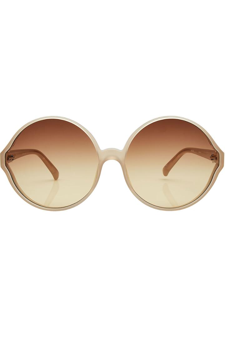 Linda Farrow Linda Farrow Oversize Round Sunglasses