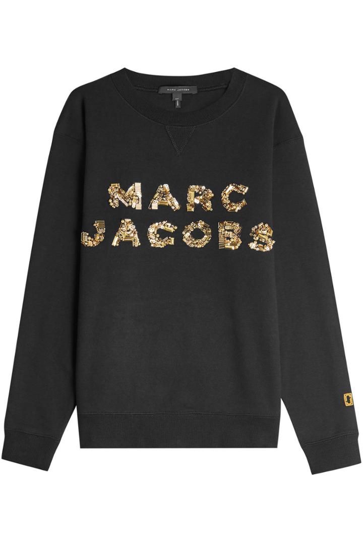 Marc Jacobs Marc Jacobs Embellished Cotton Sweatshirt