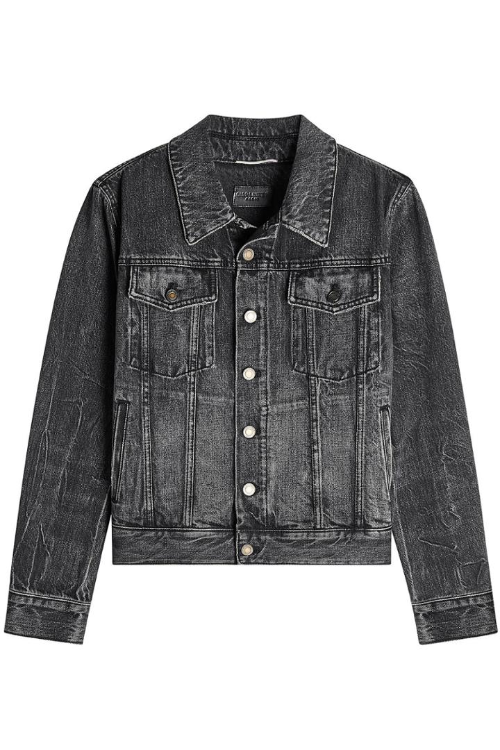 Saint Laurent Saint Laurent Denim Jacket With Embroidered Reverse