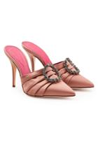 Oscar Tiye Oscar Tiye Satin Mules With Embellishment