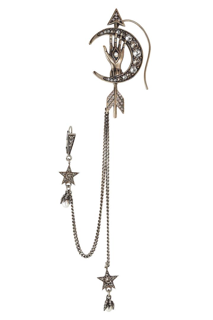 Alexander Mcqueen Alexander Mcqueen Embellished Cuff Earring - Multicolored