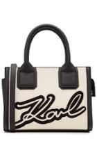 Karl Lagerfeld Karl Lagerfeld Tote With Logo Front - Black