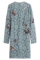 Valentino Valentino Butterfly Embroidered Lace Dress